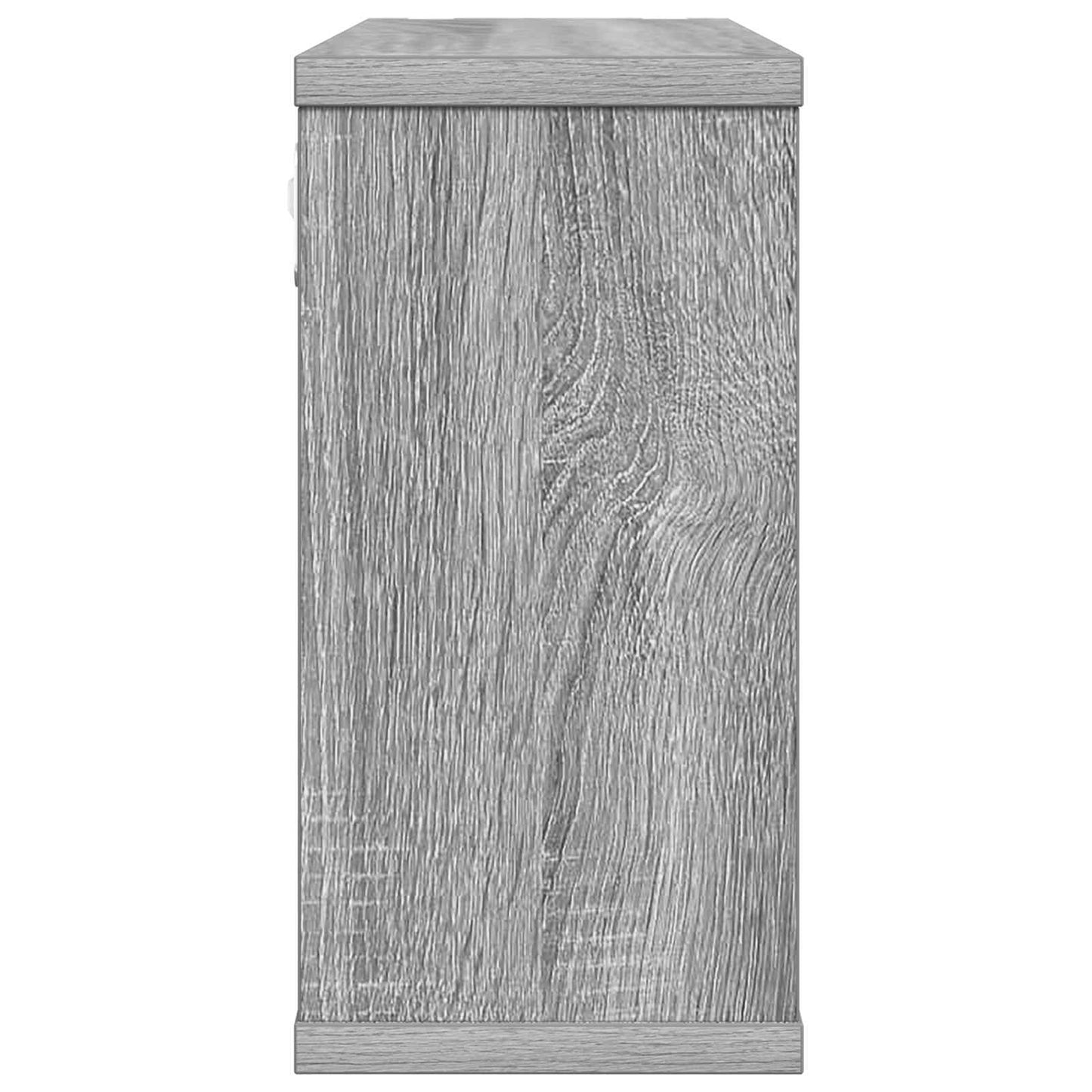 Plaukiojančios lentynos 2 pcs Pilka Sonoma 80 x 15 x 30 cm