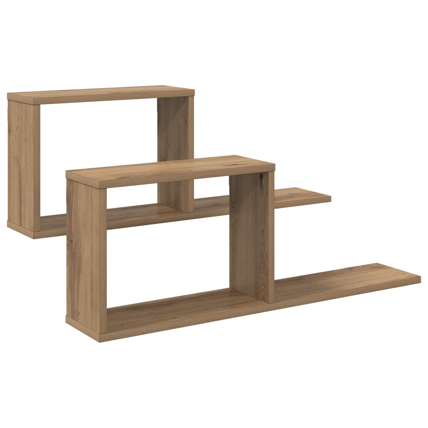 Plaukiojančios lentynos 2 pcs Artisano ąžuolo 80 x 15 x 30 cm