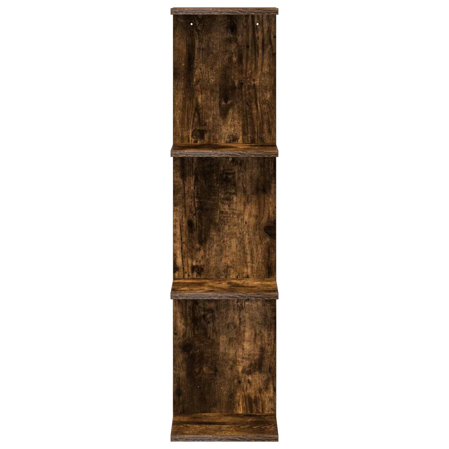 Sieninė lentyna 2 pcs Dūminio ąžuolo 25 x 15 x 100 cm