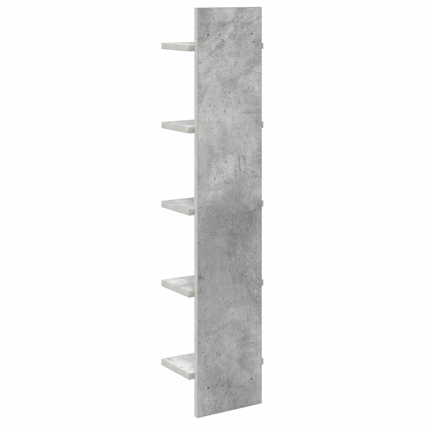 Sieninė lentyna 2 pcs Betono pilka 22 x 15 x 100 cm