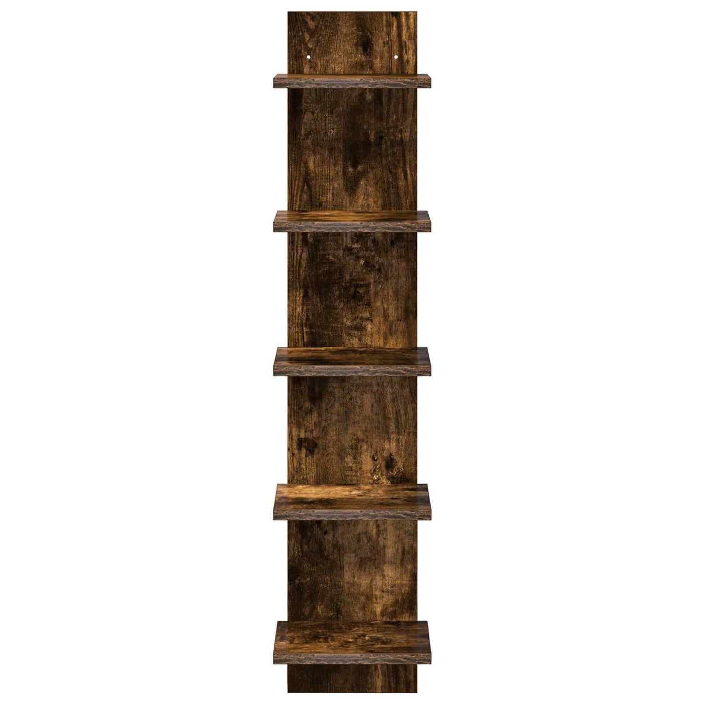 Sieninė lentyna 2 pcs Dūminio ąžuolo 22 x 15 x 100 cm