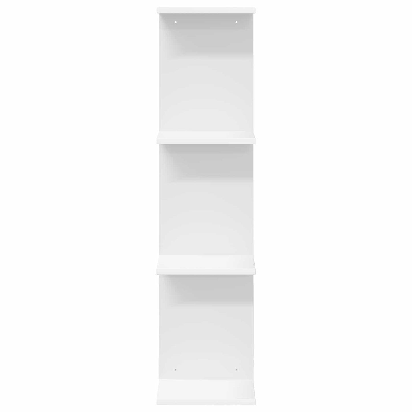 Sieninė lentyna 2 pcs Balta 22 x 15 x 100 cm Apdirbta mediena