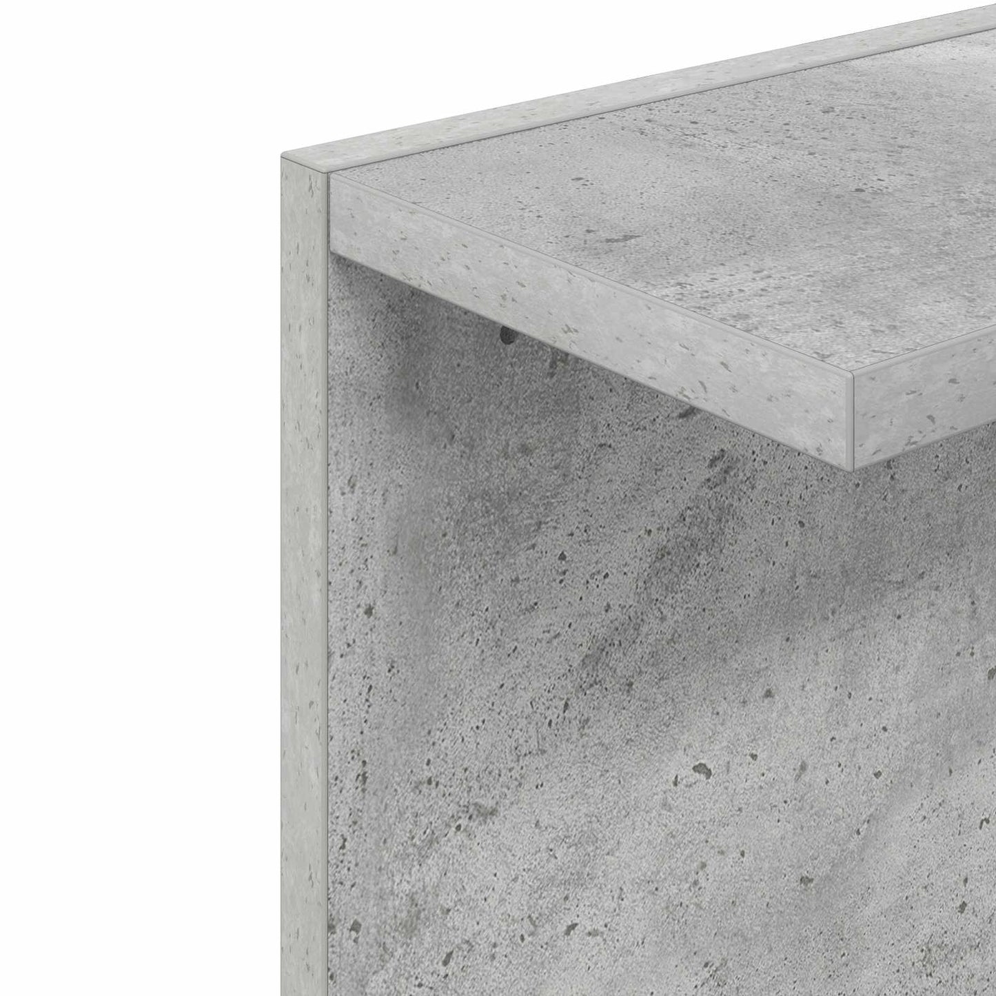 Sieninė lentyna 2 pcs Betono pilka 22 x 15 x 100 cm