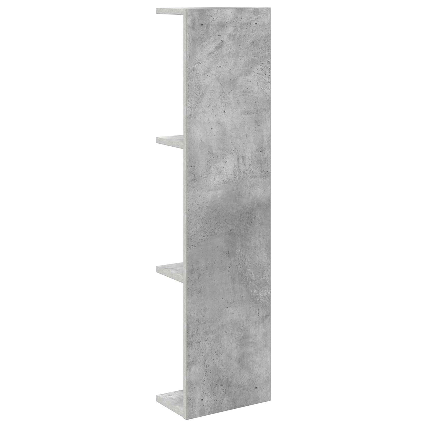 Sieninė lentyna 2 pcs Betono pilka 22 x 15 x 100 cm
