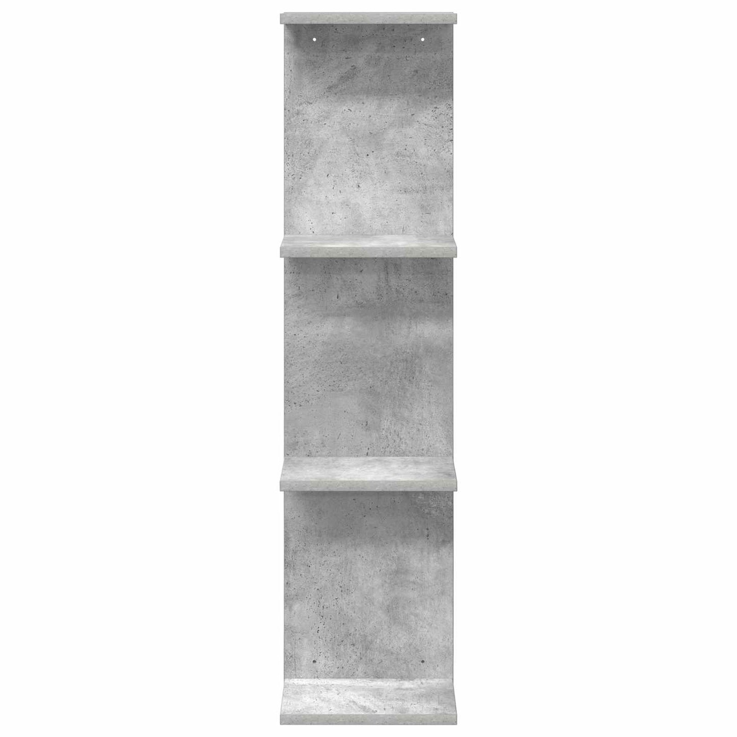 Sieninė lentyna 2 pcs Betono pilka 22 x 15 x 100 cm