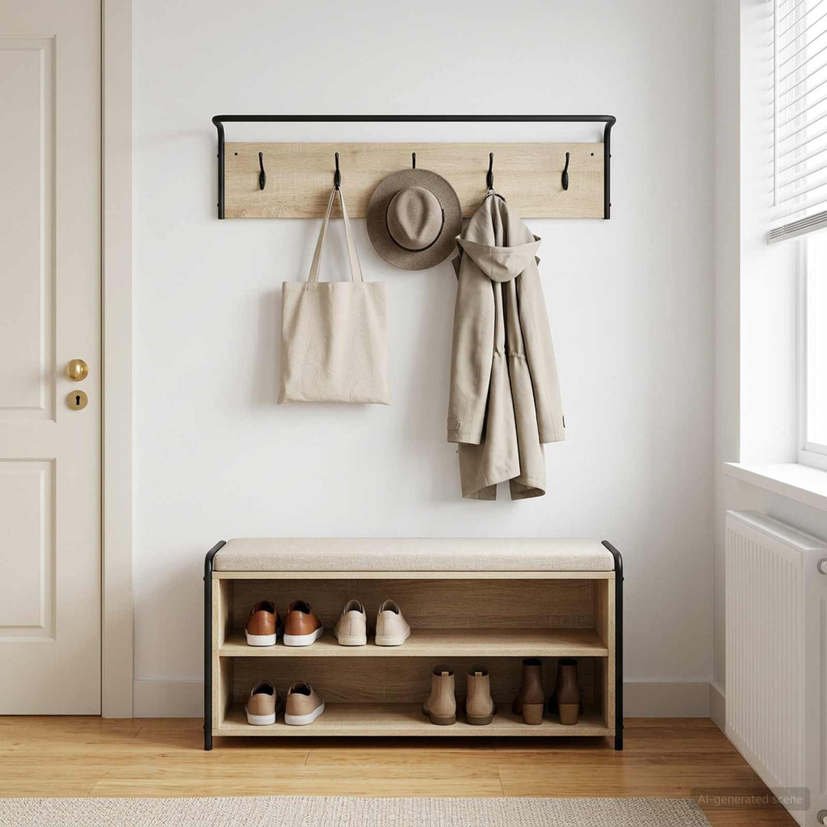 Paltas Sonoma ąžuolas 100 x 30 x 25 cm Apdirbta mediena
