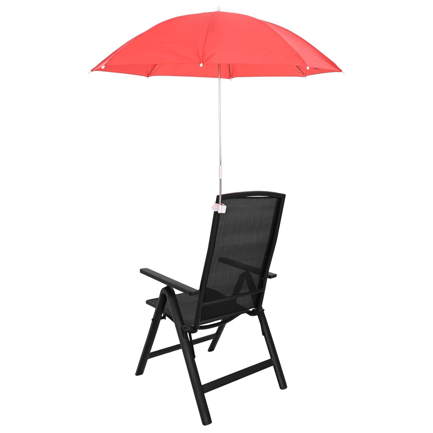 Skėtis su laikikliu 2 pcs Ugnies plytų raudona Ø 105 x 86 cm