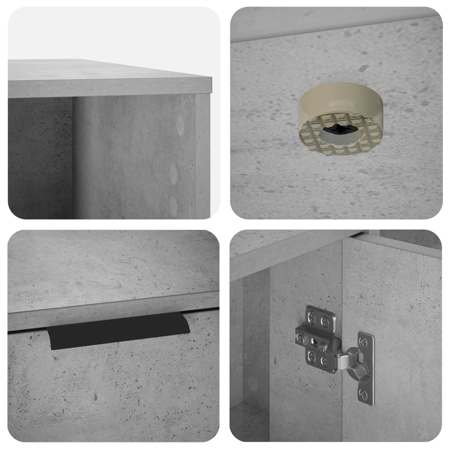 Katės narvo baldai Betono pilka 100 x 49 x 45 cm