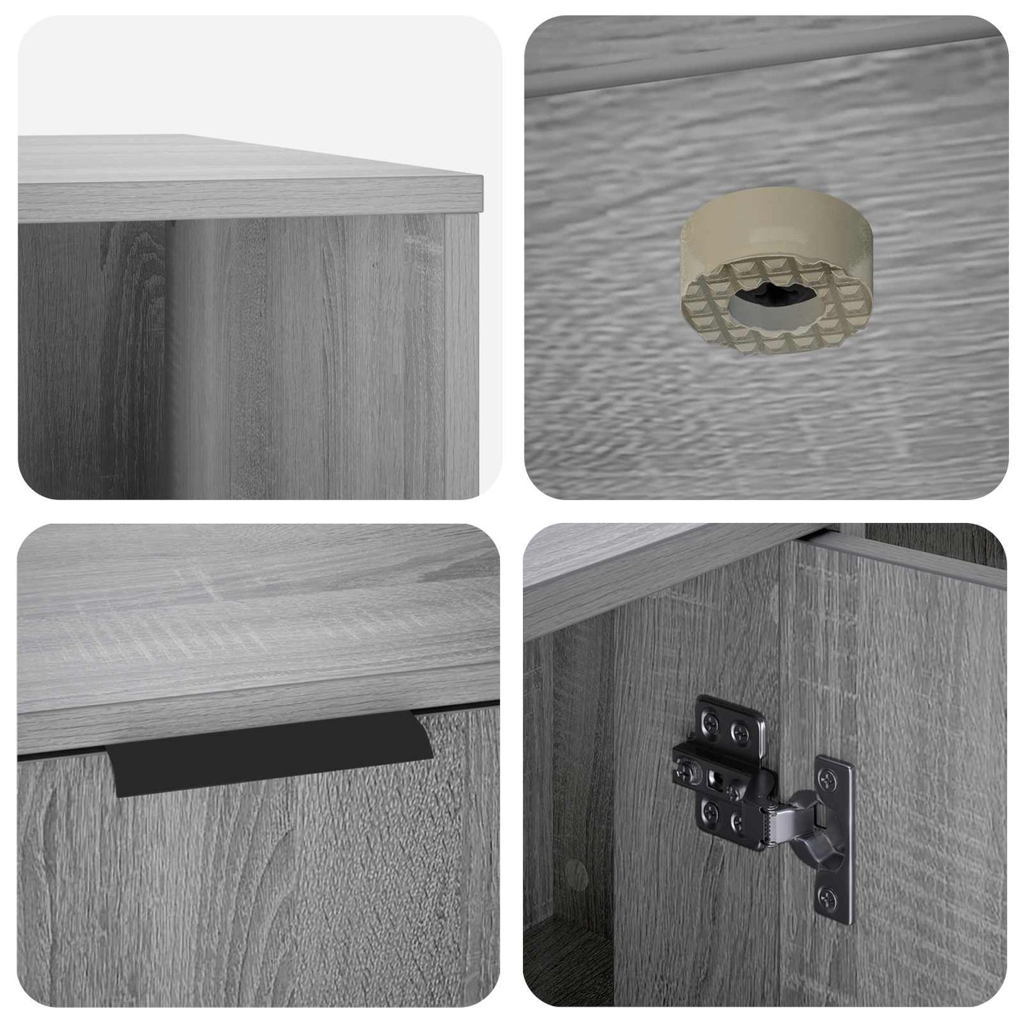 Katės narvo baldai Pilka Sonoma 100 x 49 x 45 cm