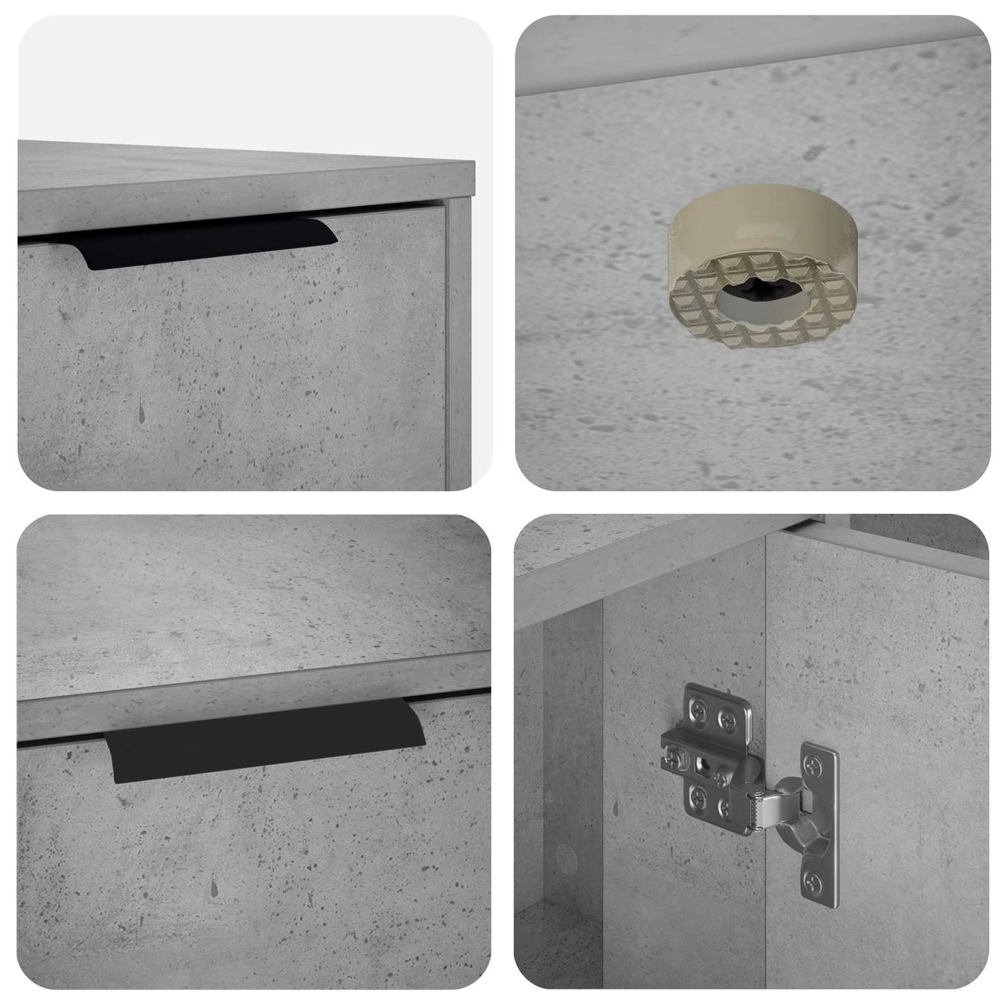 Katės narvo baldai Betono pilka 100 x 49 x 45 cm