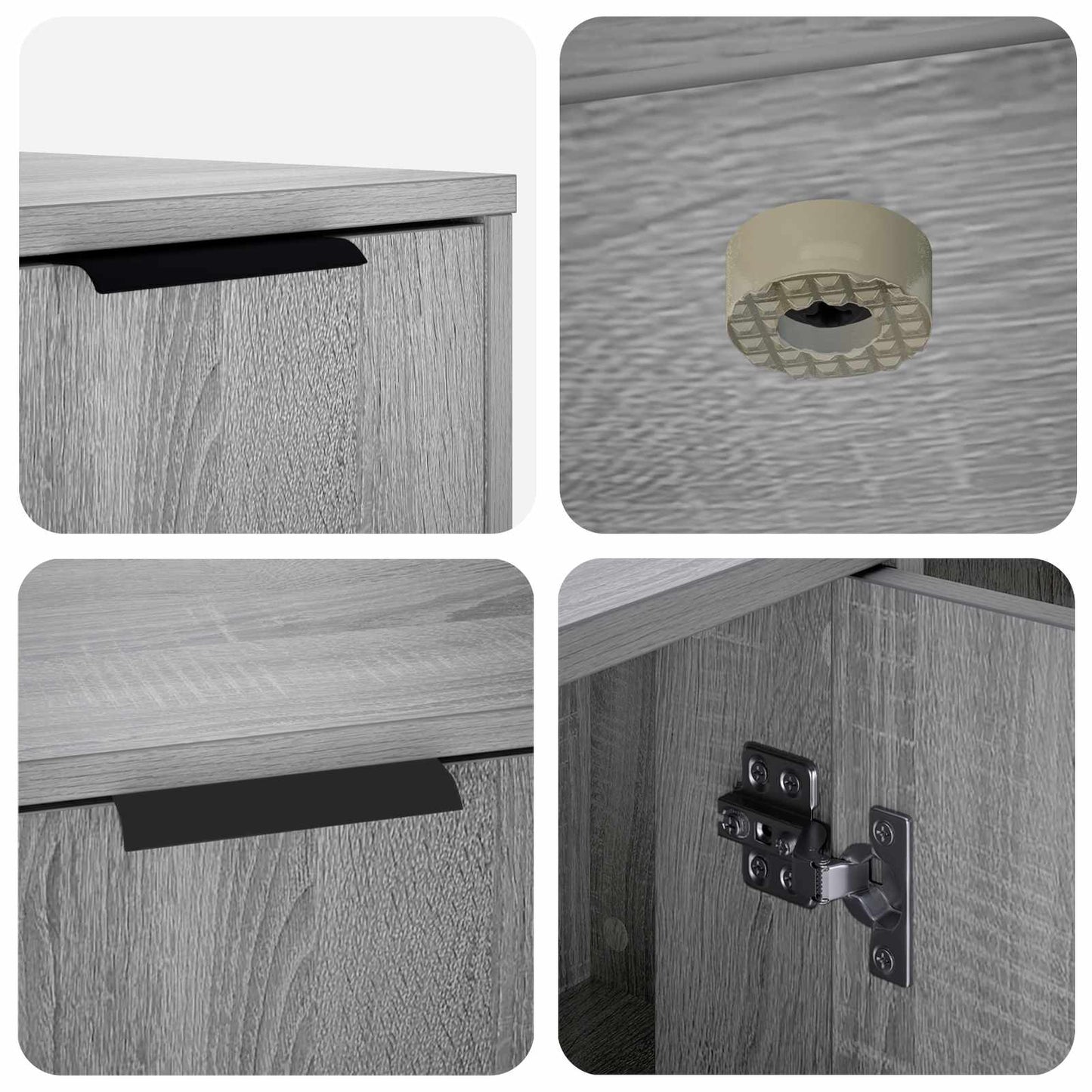 Katės narvo baldai Pilka Sonoma 100 x 49 x 45 cm