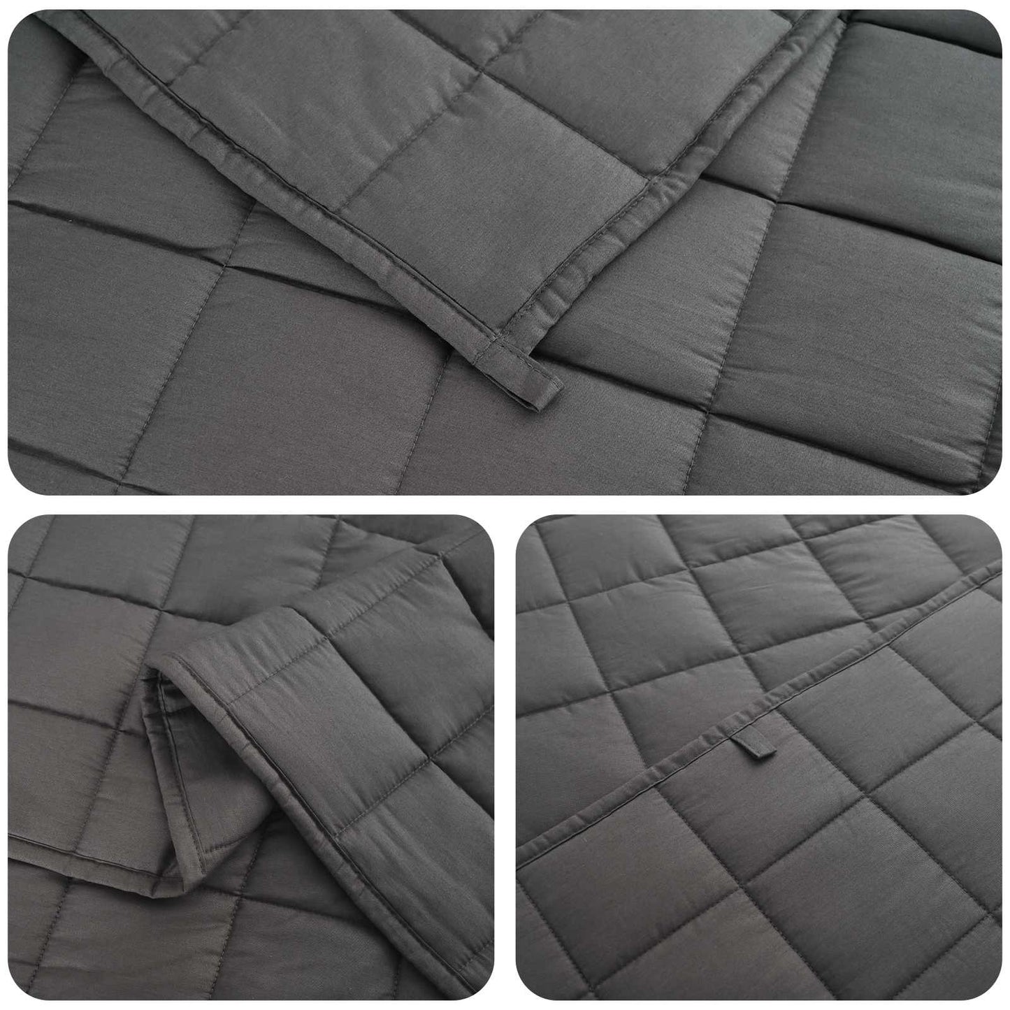 Svorio antklodė Antracito 155 x 220 cm 7 kg 100% Medvilnė 205T