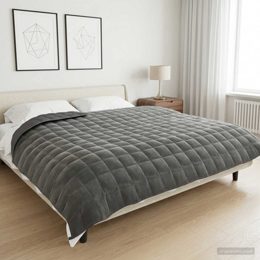 Svorio antklodė Antracito 235 x 290 cm 11 kg 100% Medvilnė 205T