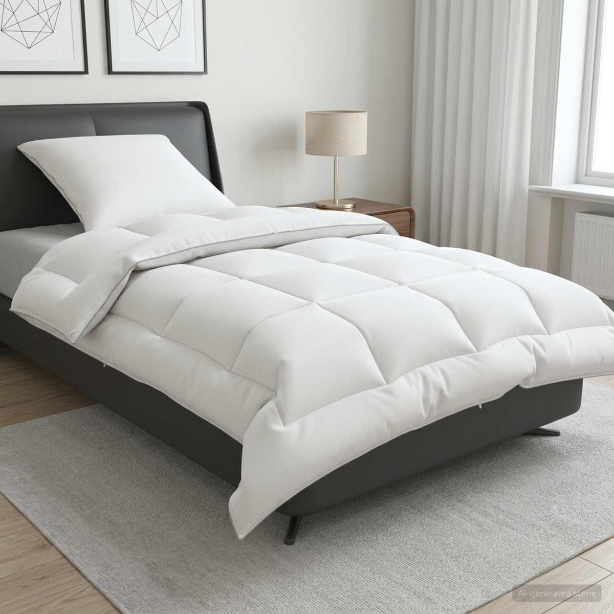 Antklodės ir pagalvių rinkinys 2 vnt. 152x203 cm Žiema 450 GSM