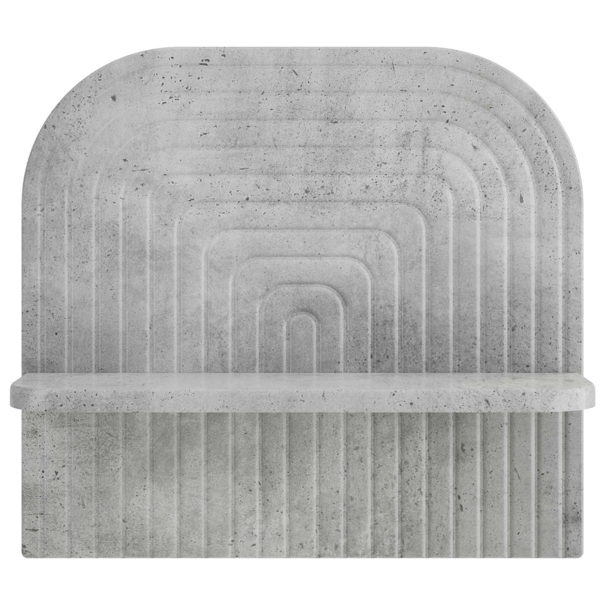 Sieninė lentyna 2 vnt. Betono pilka 41 x 13,5 x 37,5 cm