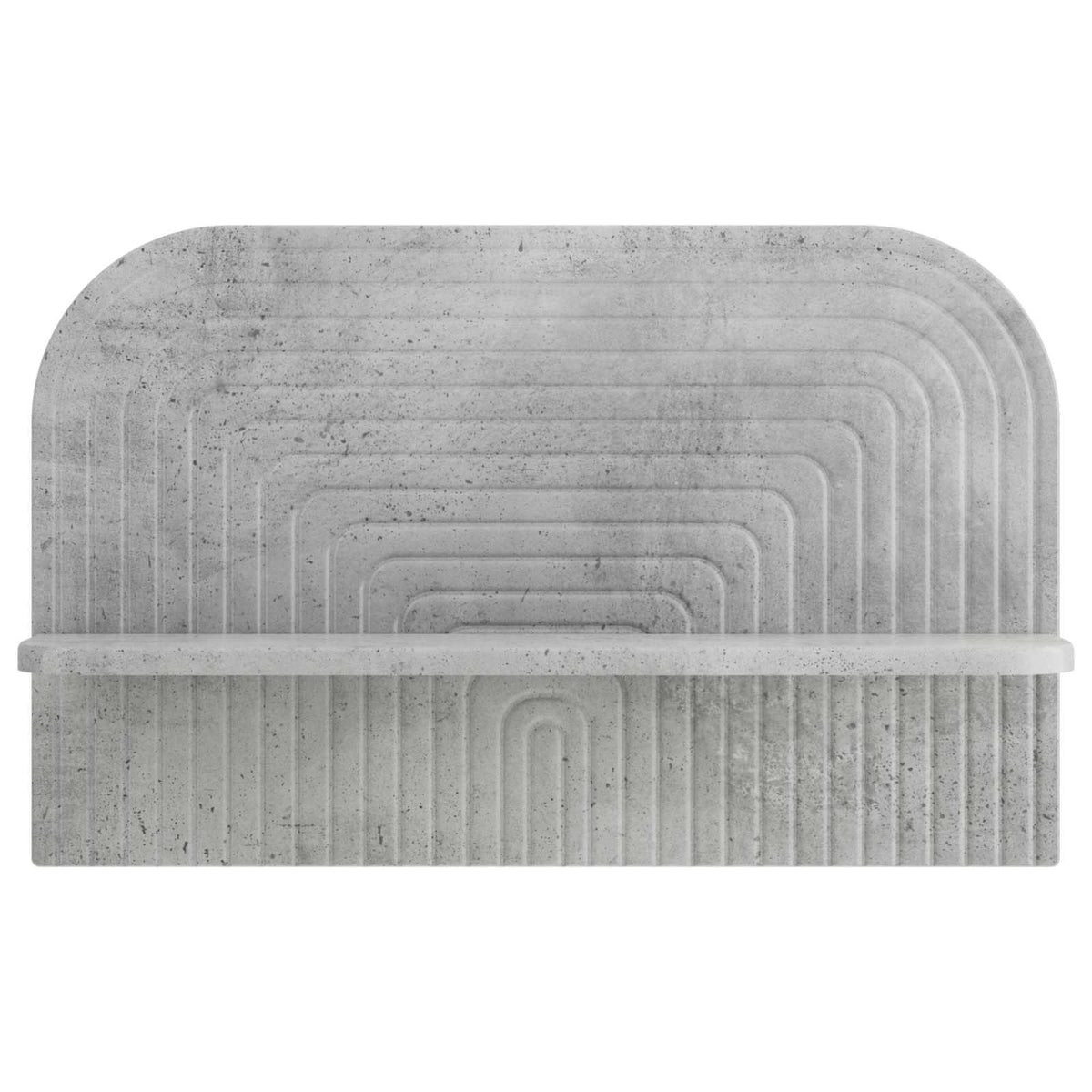 Sieninė lentyna 2 vnt. Betono pilka 60 x 13.5 x 37.5 cm