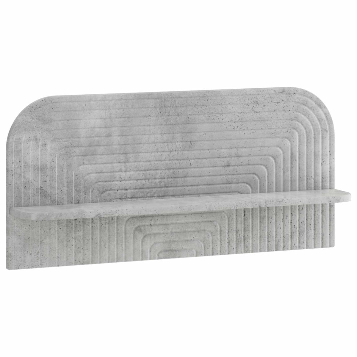 Sieninė lentyna 2 vnt. Betono pilka 80,5 x 13,5 x 37,5 cm