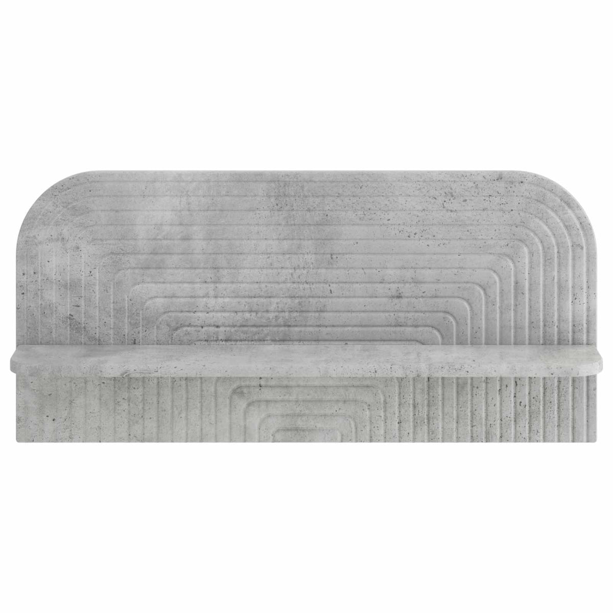 Sieninė lentyna 2 vnt. Betono pilka 80,5 x 13,5 x 37,5 cm