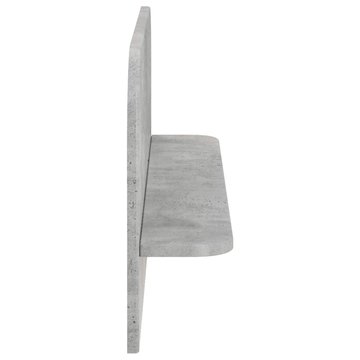Sieninė lentyna 2 vnt. Betono pilka 80,5 x 13,5 x 37,5 cm