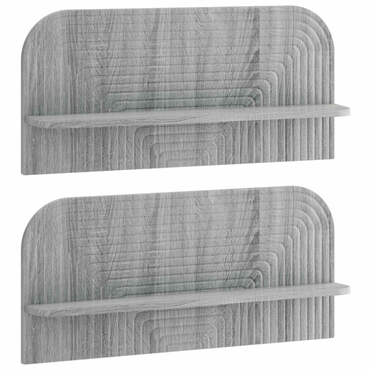 Sieninė lentyna 2 vnt. Pilka Sonoma 80,5 x 13,5 x 37,5 cm