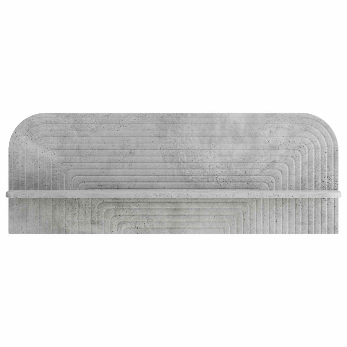 Sieninė lentyna 2 vnt. Betono pilka 102 x 13.5 x 37.5 cm