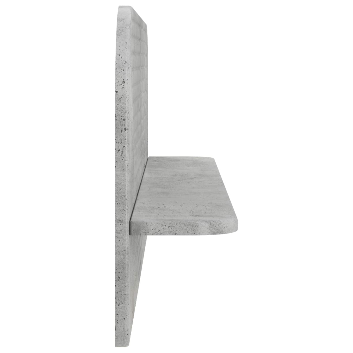 Sieninė lentyna 2 vnt. Betono pilka 102 x 13.5 x 37.5 cm