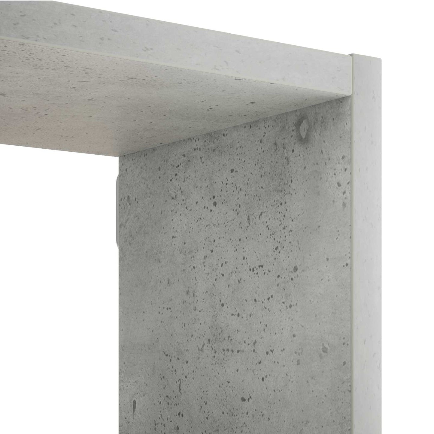 Sieninė lentyna Betono pilka 99,5 x 17 x 91 cm Apdirbta mediena