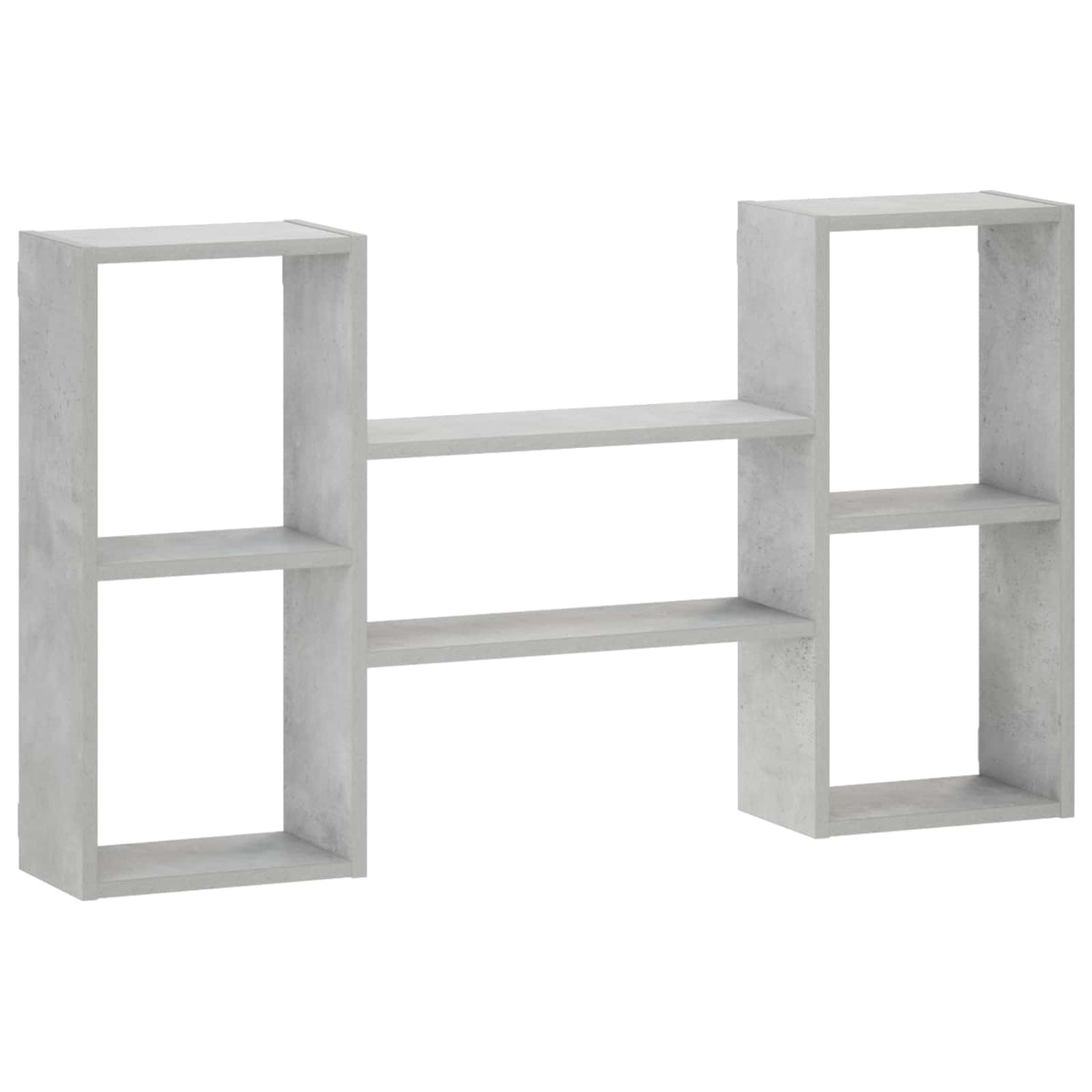 Sieninė lentyna Betono pilka 102 x 17 x 59 cm Apdirbta mediena
