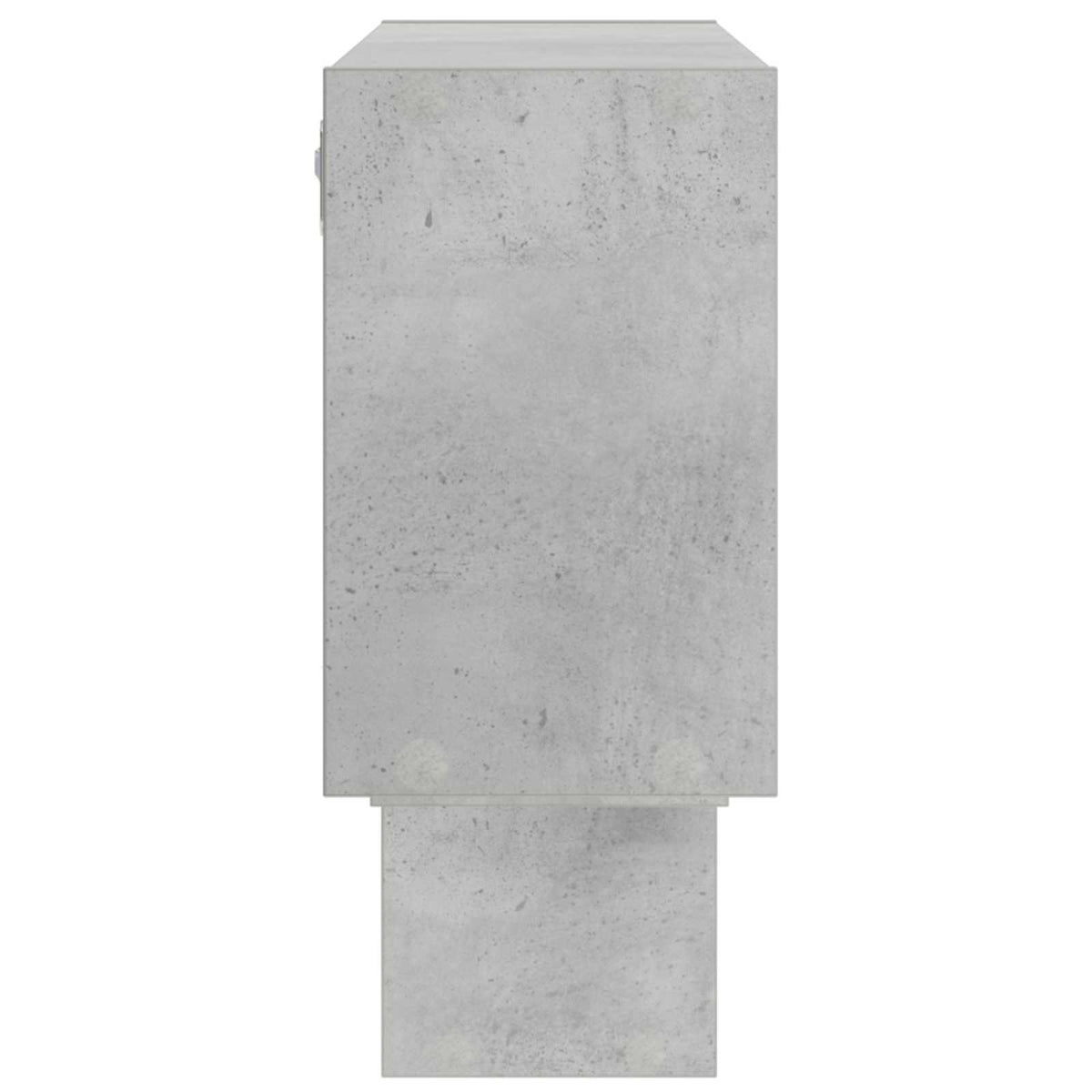 Sieninė lentyna Betono pilka 158 x 17 x 53 cm Apdirbta mediena