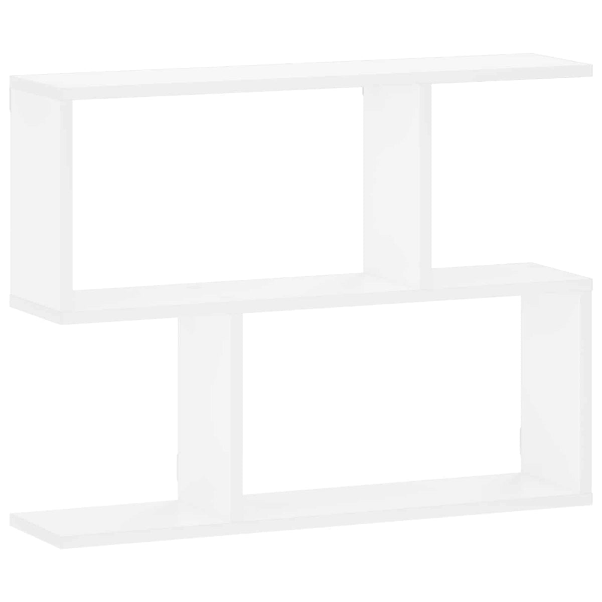 Sieninė lentyna Balta 72 x 17 x 55,5 cm Apdirbta mediena