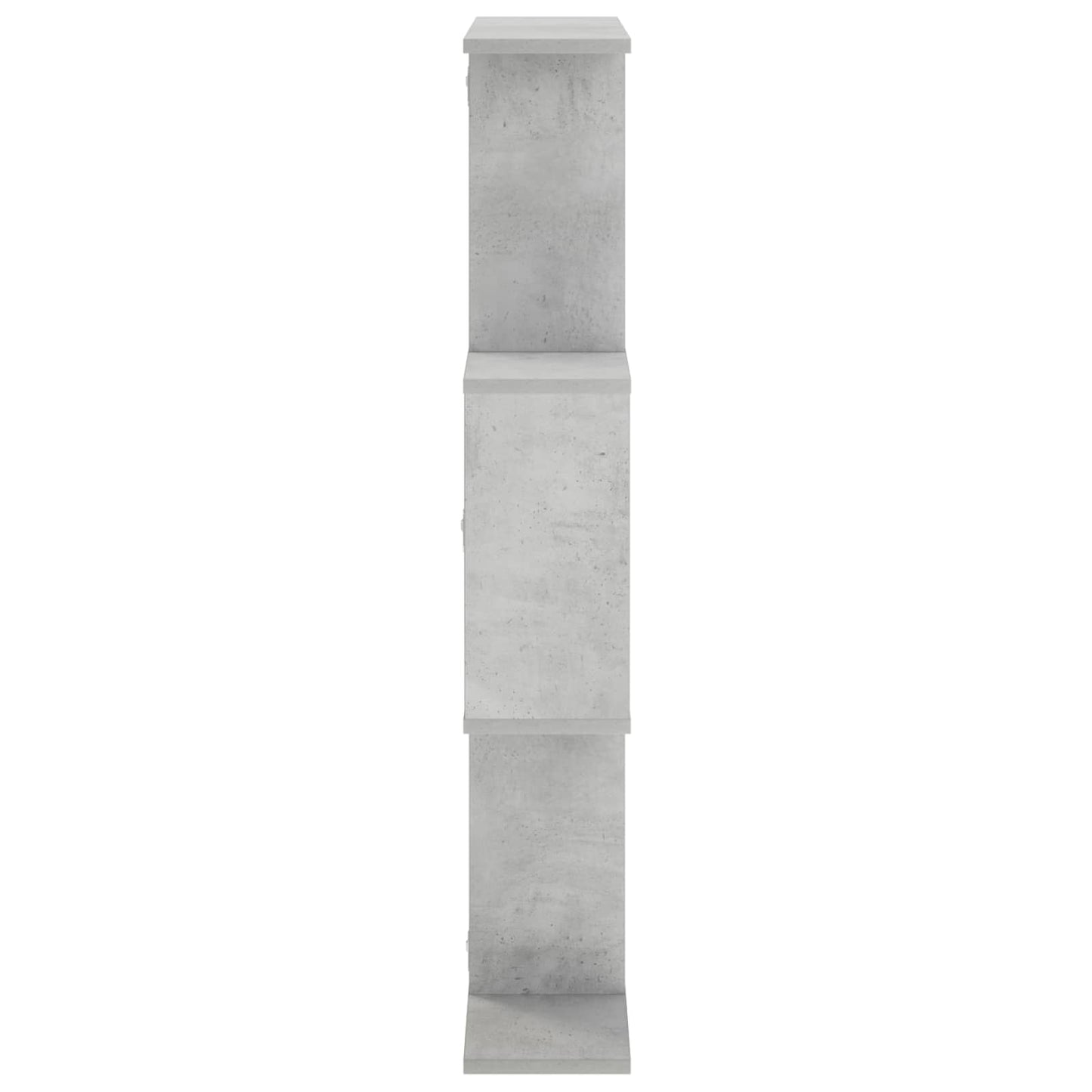 Sieninė lentyna Betono pilka 72 x 17 x 105 cm Apdirbta mediena