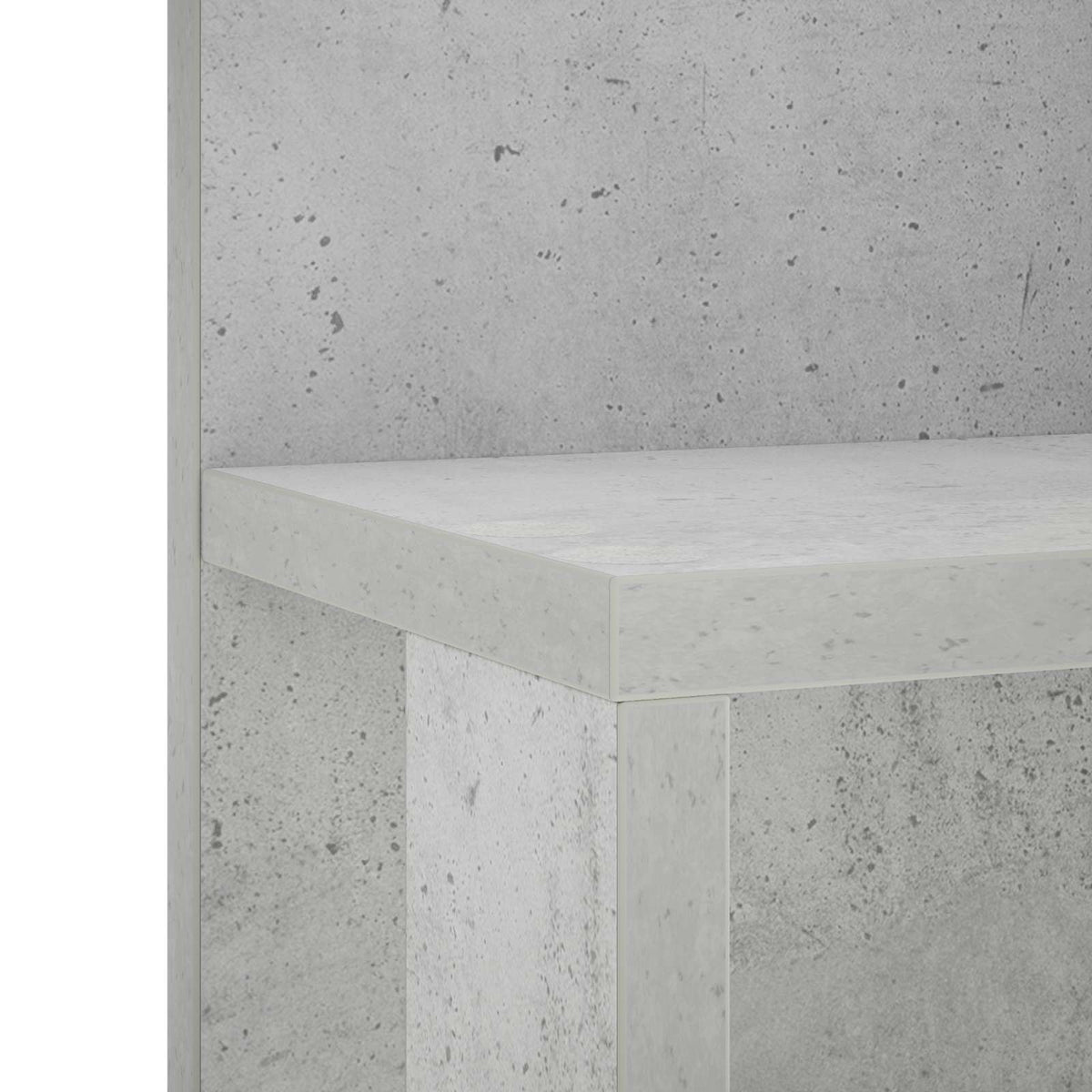 Sieninė lentyna Betono pilka 59 x 17 x 63 cm Apdirbta mediena