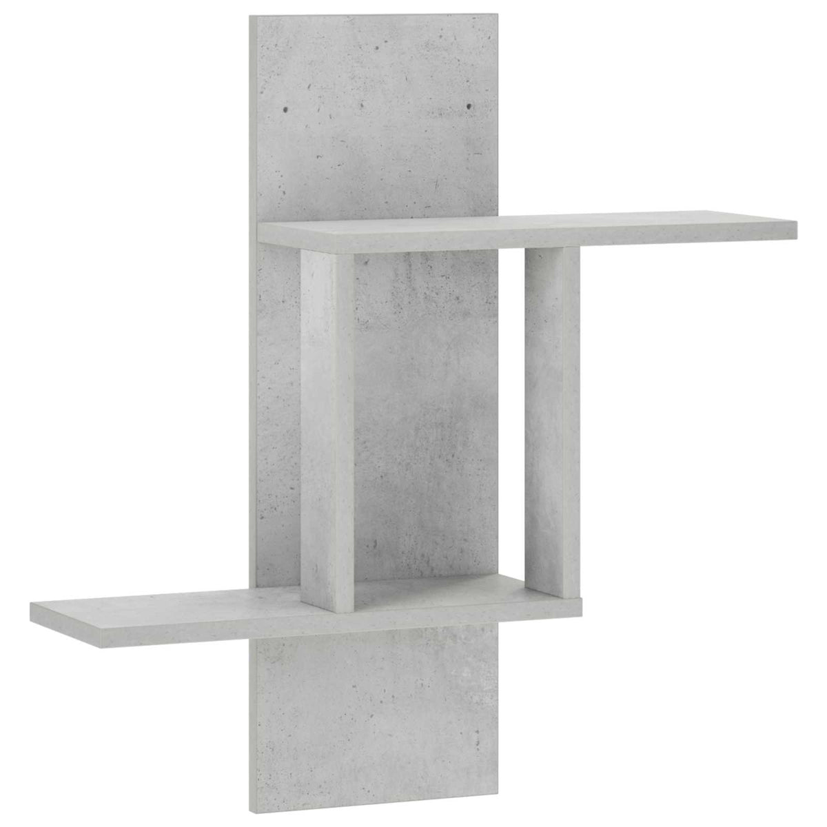 Sieninė lentyna Betono pilka 59 x 17 x 63 cm Apdirbta mediena