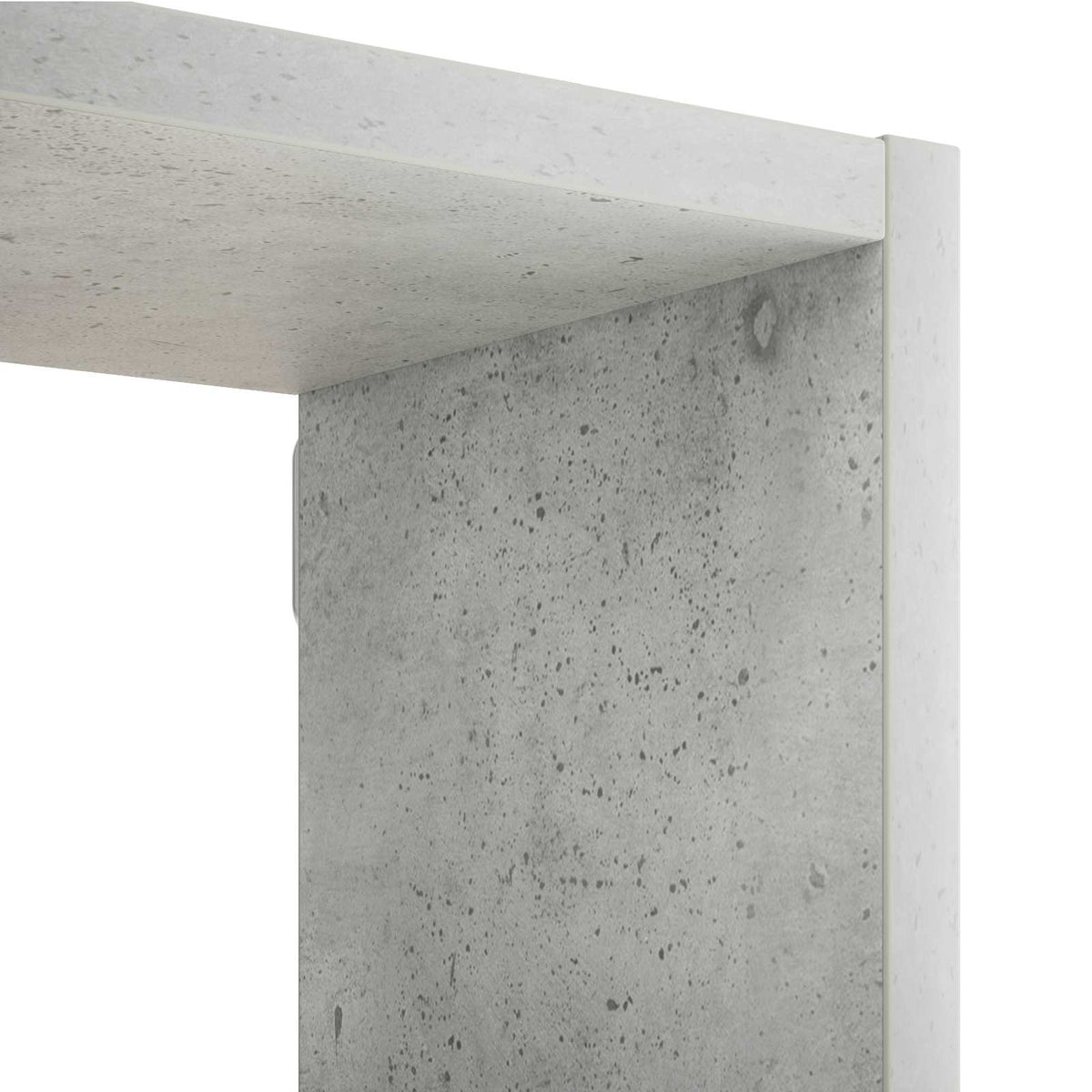 Sieninė lentyna Betono pilka 87 x 17 x 75 cm Apdirbta mediena