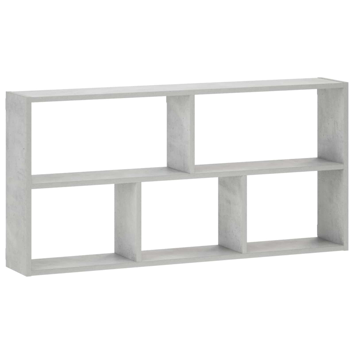 Sieninė lentyna Betono pilka 102 x 17 x 50 cm Apdirbta mediena