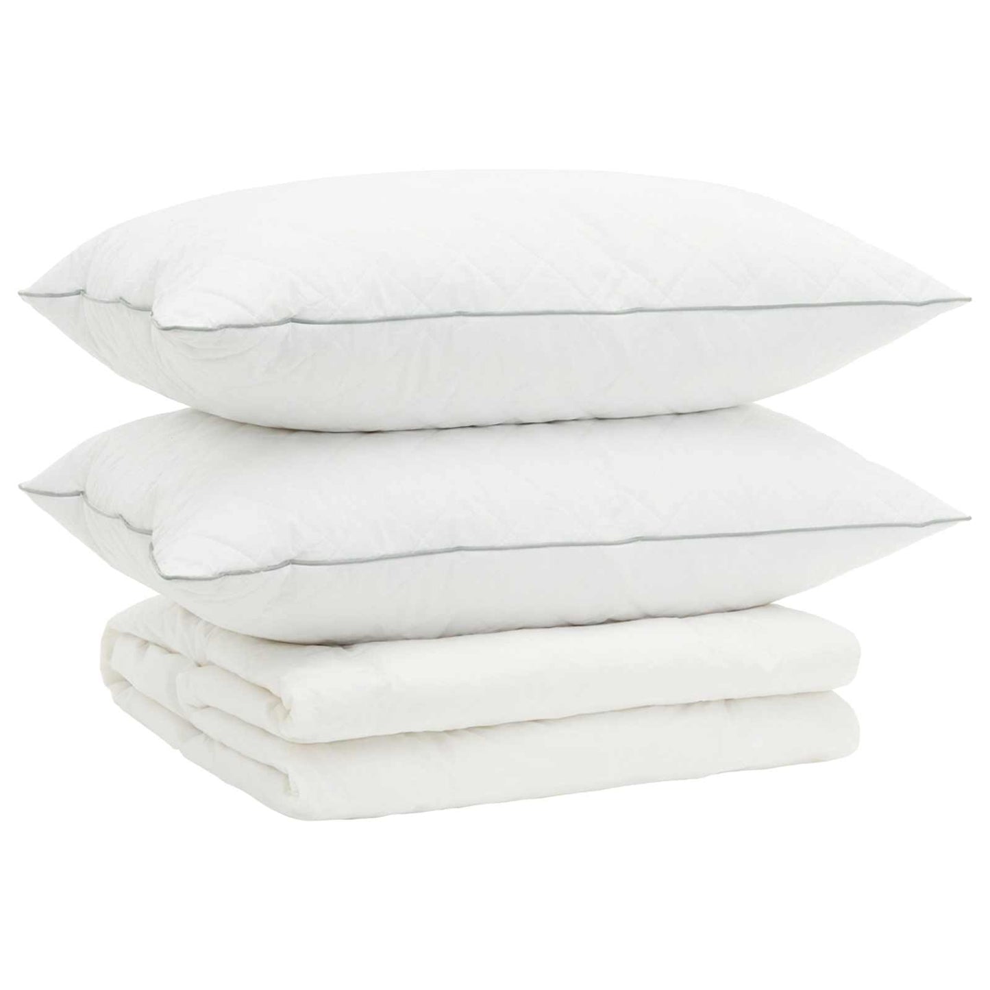 90% žąsies pūkų antklodės komplektas FULDA 3 pcs 200 x 200 cm