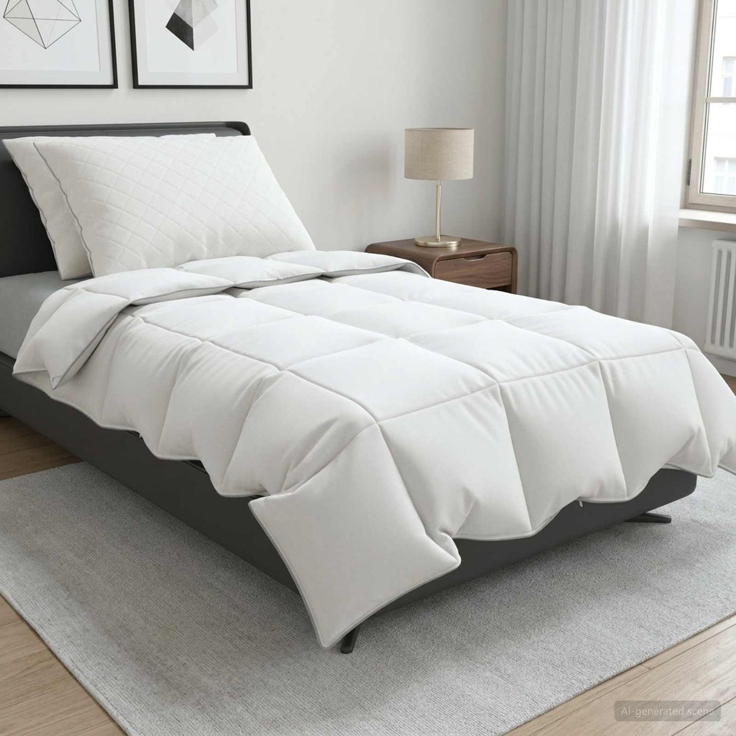 90% žąsies pūkų antklodės komplektas FULDA 3 pcs 155 x 220 cm