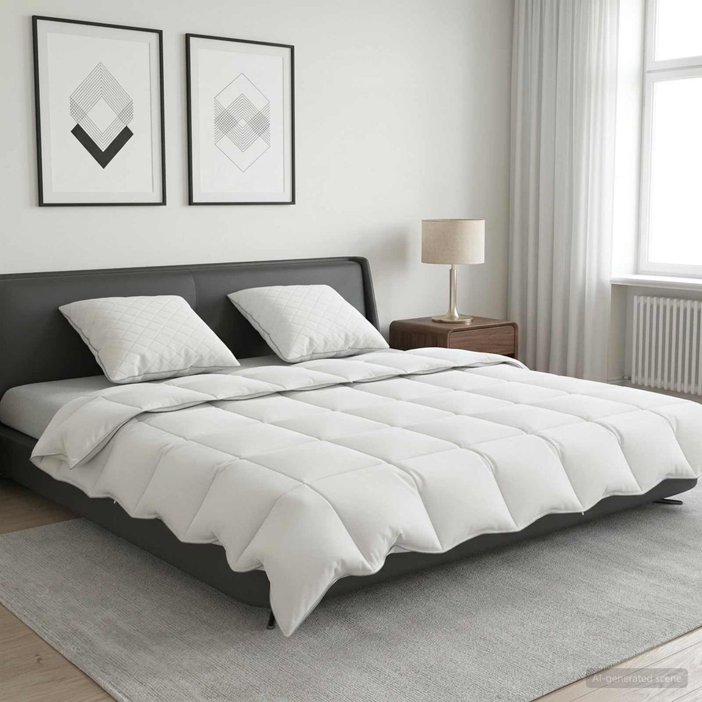 90% žąsies pūkų antklodės komplektas FULDA 3 pcs 220 x 260 cm