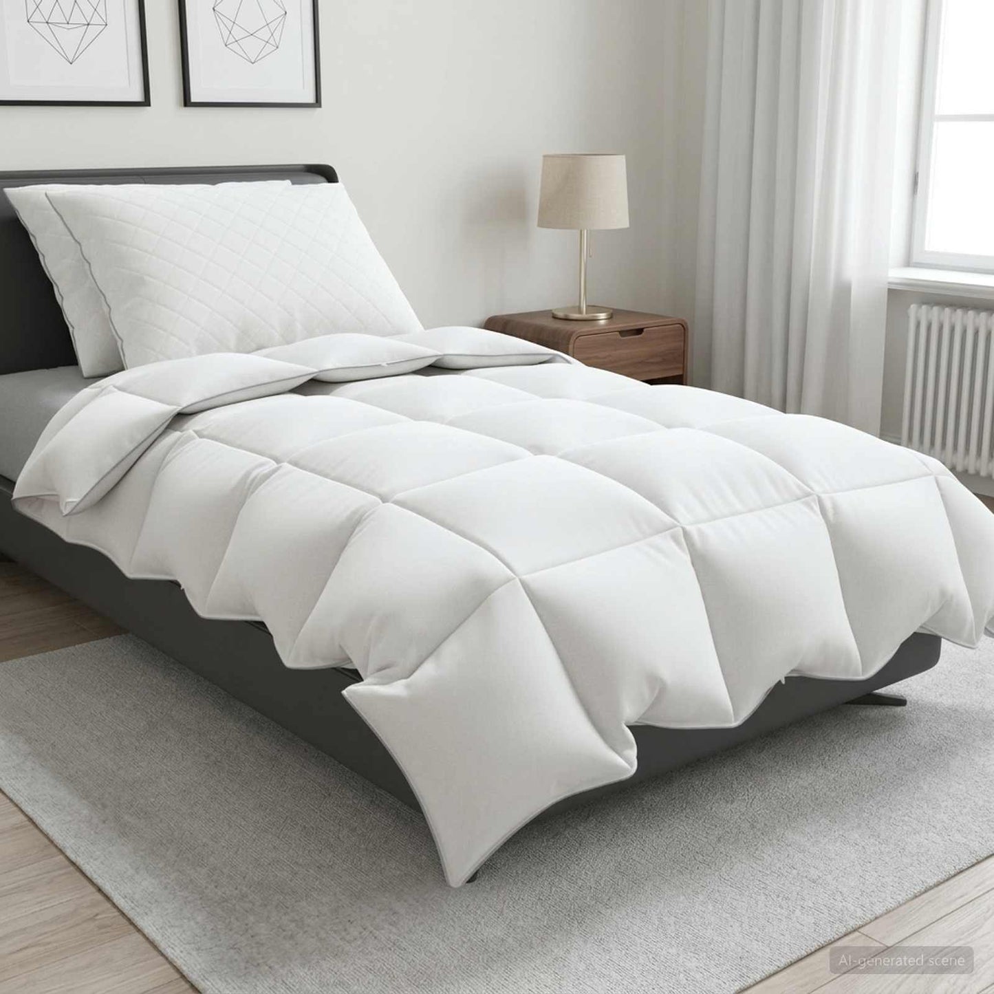 90% žąsies pūkų antklodės komplektas FULDA 3 pcs 140 x 220 cm