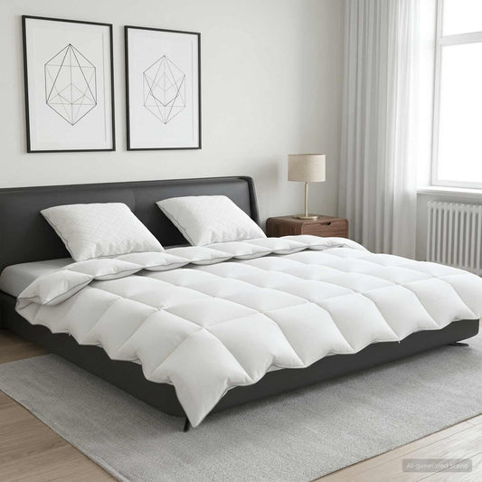 90% žąsies pūkų antklodės komplektas FULDA 3 vnt. 240 x 260 cm