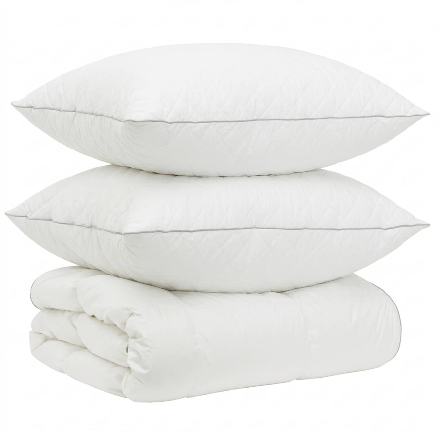 90% žąsies pūkų antklodės komplektas FULDA 3 pcs 200 x 200 cm