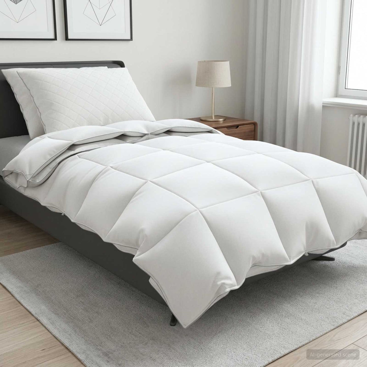 90% žąsies pūkų antklodės komplektas FULDA 3 pcs 135 x 220 cm