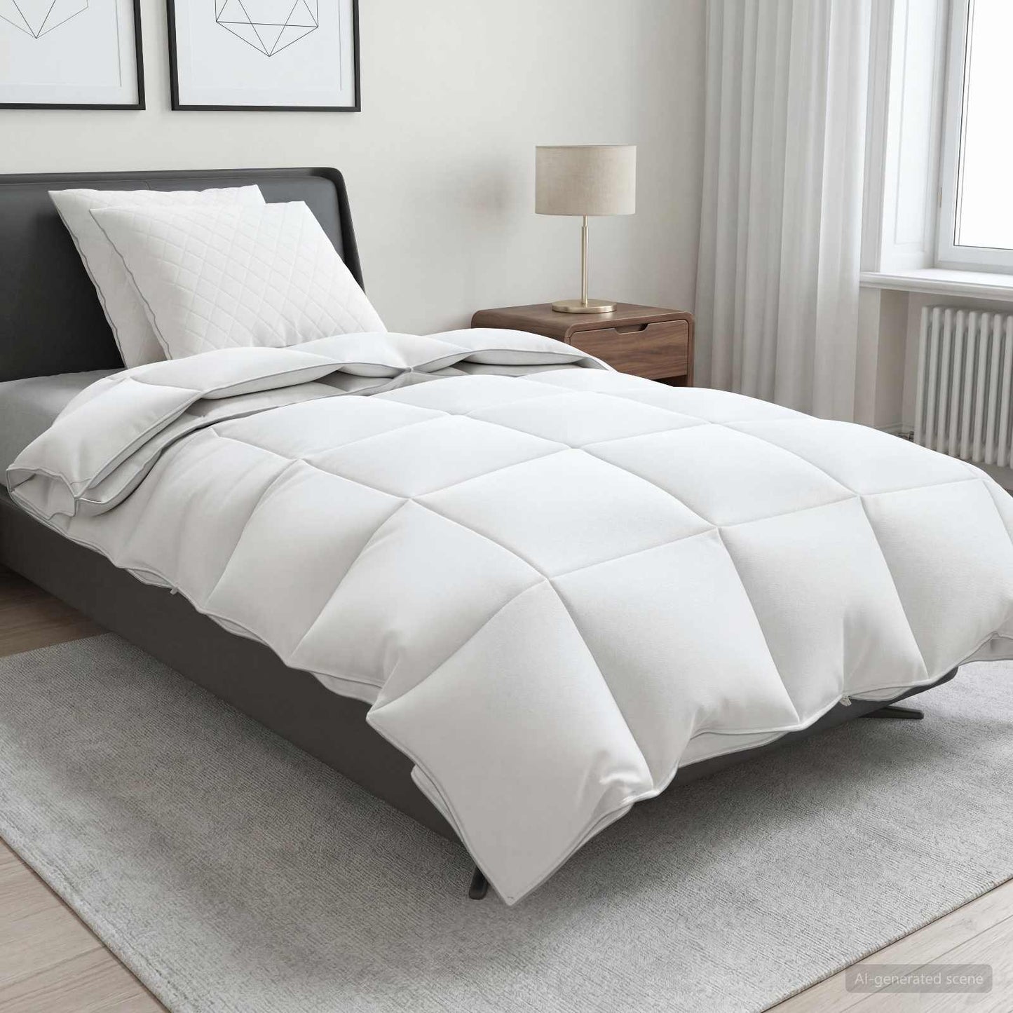 90% žąsies pūkų antklodės komplektas FULDA 3 pcs 135 x 220 cm
