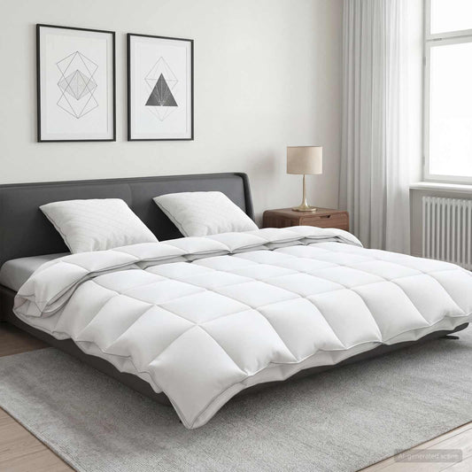 90% žąsies pūkų antklodės komplektas FULDA 3 vnt. 240 x 260 cm