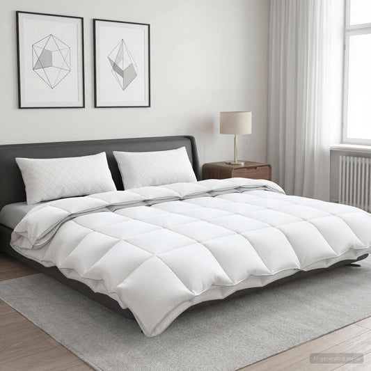 90% žąsies pūkų antklodės komplektas FULDA 3 vnt. 240 x 260 cm