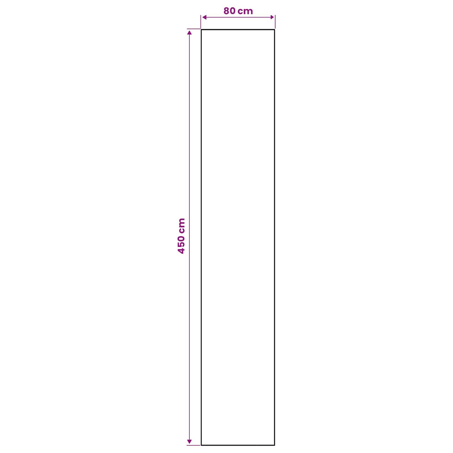 Kilimėlis LESAKA spalvingas 80 x 450 cm