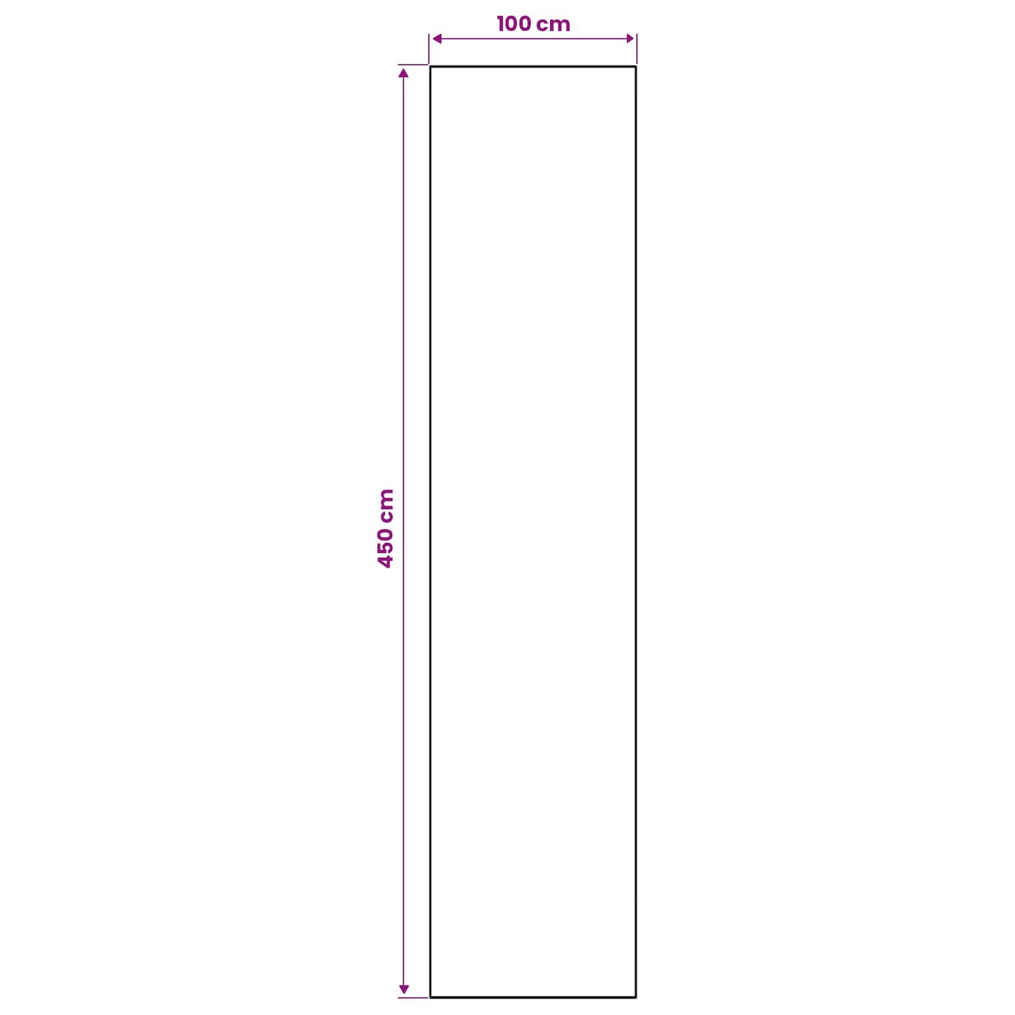 Kilimėlis LESAKA spalvingas 100 x 450 cm