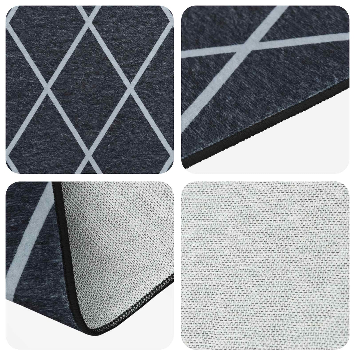 Kilimėlis ORIZ 1150 gsm Juodas tinklinis raštas