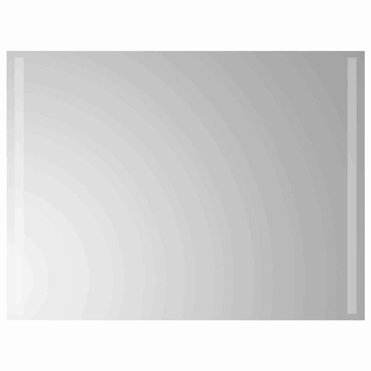LED vonios veidrodis Skaidrus 80 x 60 cm grūdintas stiklas