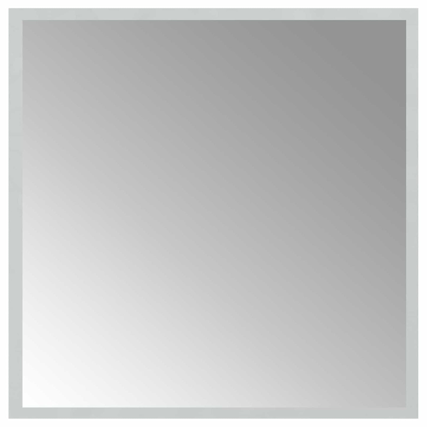 LED vonios veidrodis Skaidrus 50 x 50 cm grūdintas stiklas